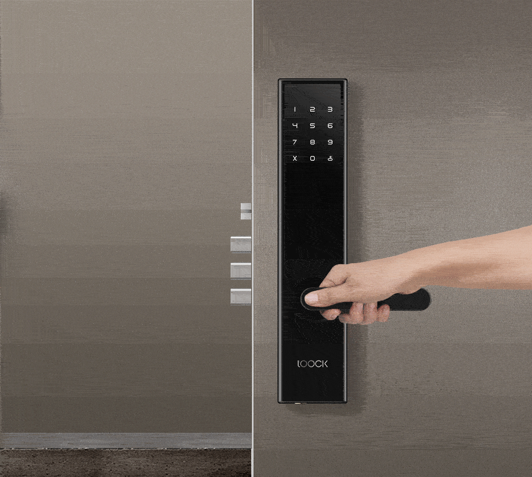 Poignée de serrure de porte intelligente